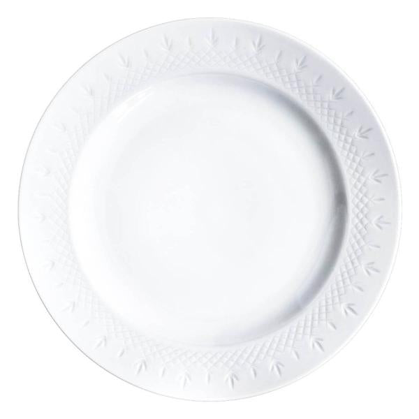 Crispy Porcelain lunsjtallerken 25 cm hvit