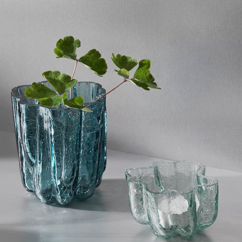 Crackle lyslykt 5,8 cm sirkulær