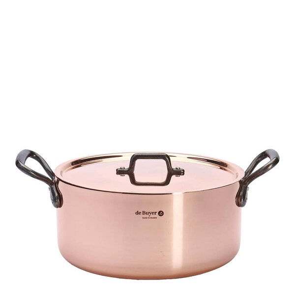 Prima Matera gryte 8L 28 cm kobber/støpejern