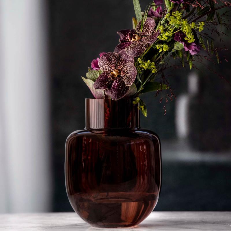 Family vase 26x18,5 cm brun