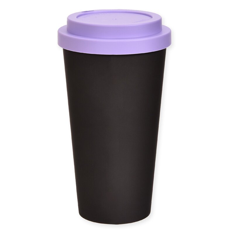 Mummi take away krus 45 cl Mummitrollet og Snorkfrøken in love svart