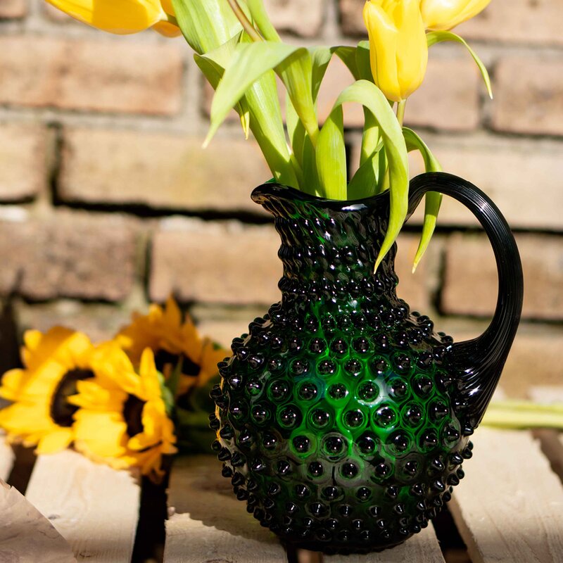 Hobnail karaffel 2L dark green