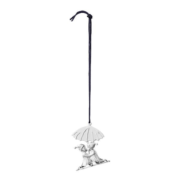 Karen Blixen julekyss H8 cm forsølvet