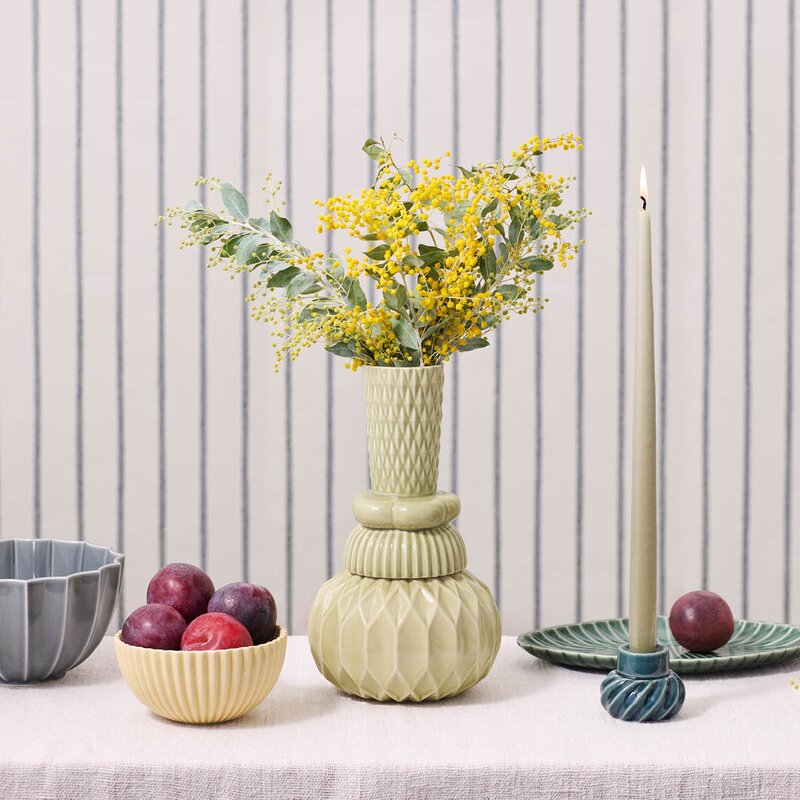 Samsurium Honkadonka vase 26,5 cm wasabi