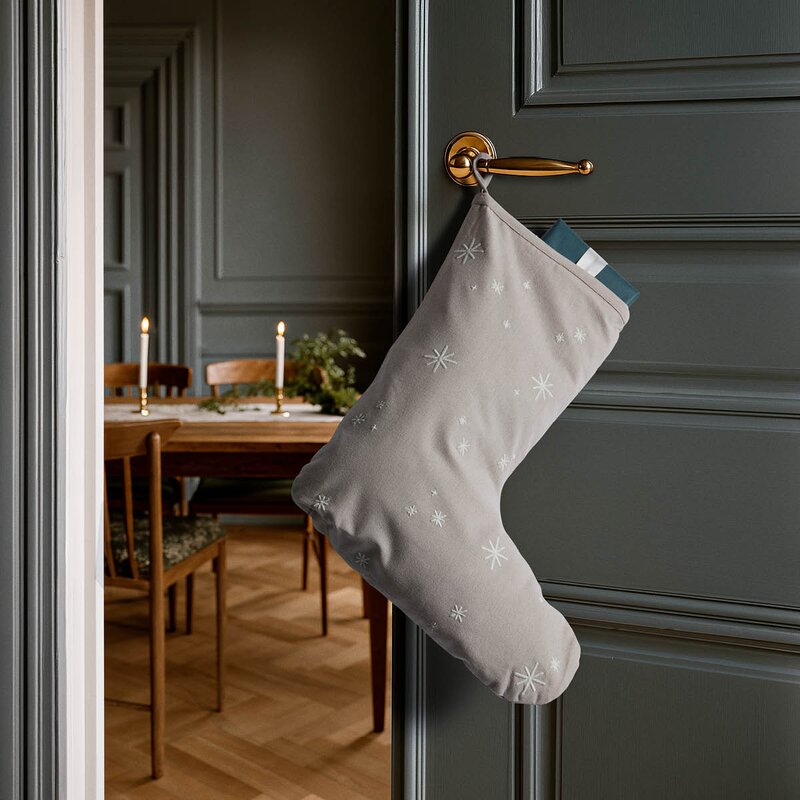 Christmas Fable julestrømpe 45 cm sand