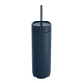 Carter Cold tumbler med sugerør 590 ml stone blue