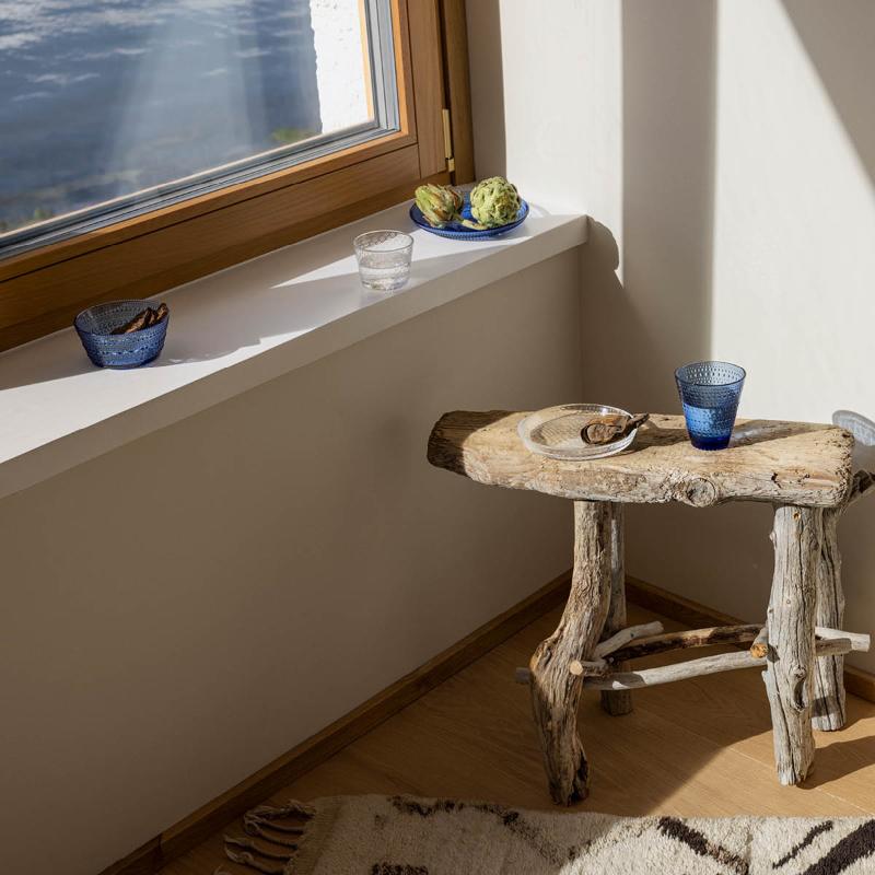 Kastehelmi tallerken 17 cm ultramarinblå