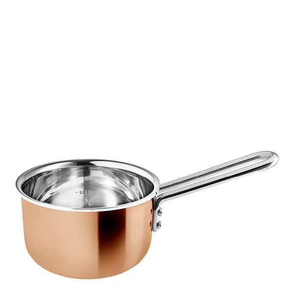 Copper kasserolle 1L 13 cm kobber