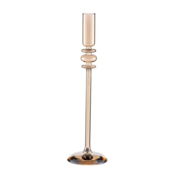 Ornate lysestake 30 cm champagnefarget luster