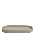 Clean brett ovalt betongbrett 25x11 cm grå