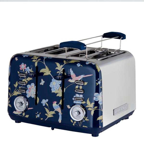 Elveden brødrister 4 skiver blue/silver