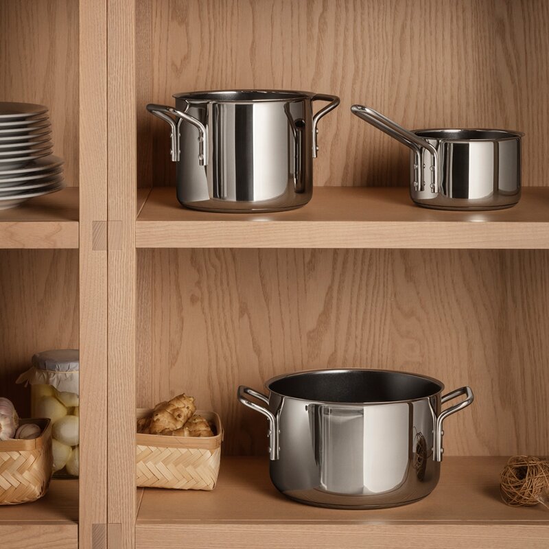 Stainless Steel gryte 2,2L keramisk Slip-Let® belegg