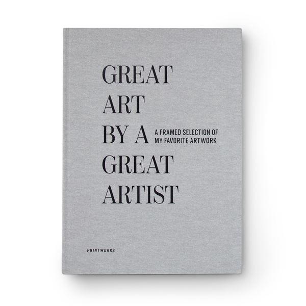 Frame bok great art grå