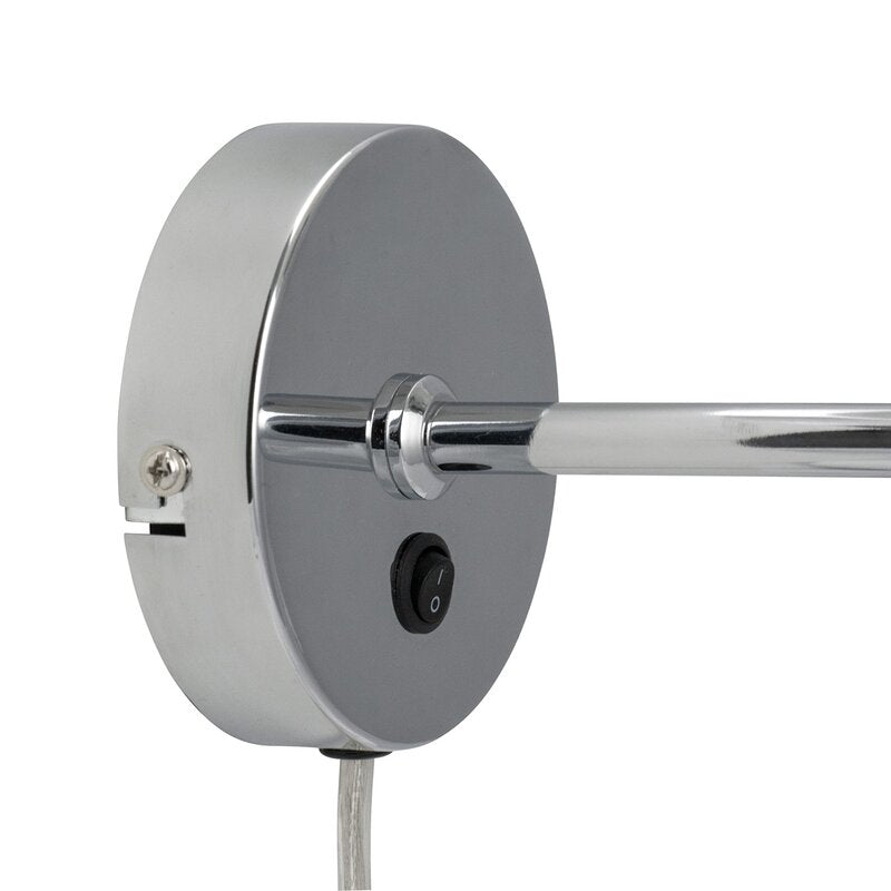 DL20 vegglampe 20 cm opal/krom