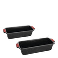Bake It brødform 30x15 cm 2 stk svart/rød