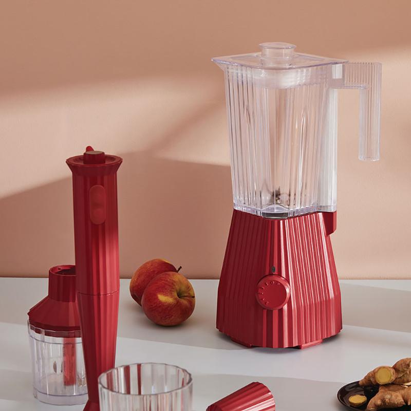 Plissé blender rød