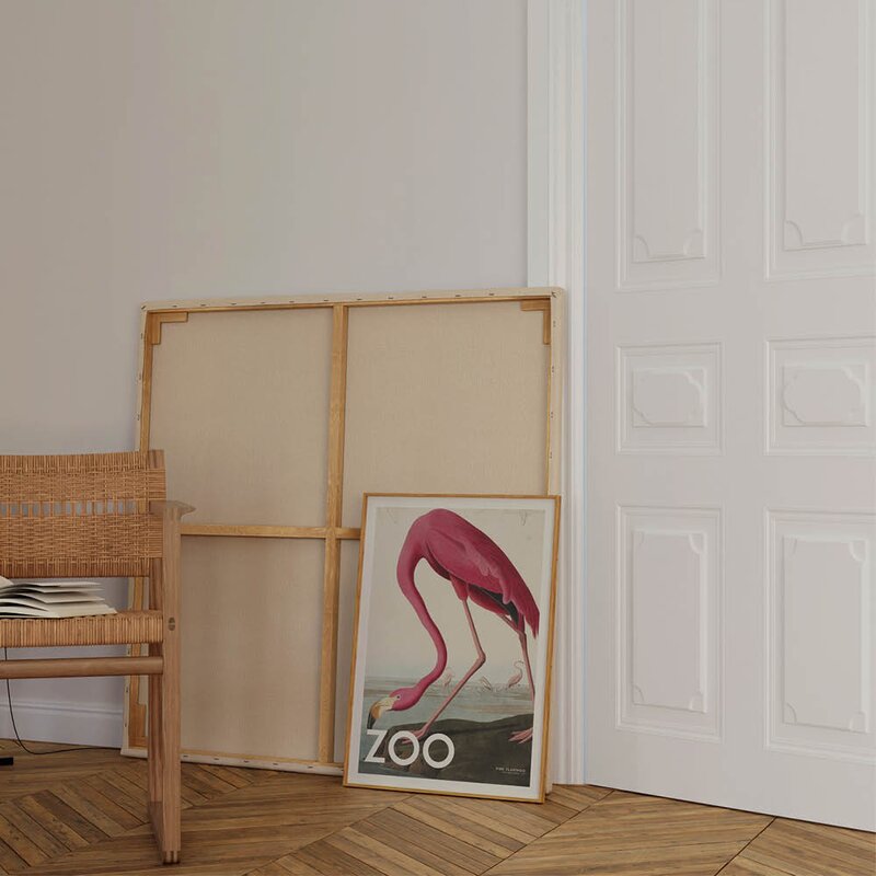 A.P. Atelier poster 30x40 cm the zoo collection  pink flamingo edt. 002