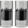 Lucie hurricane lyslykt 2 stk smoke