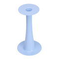 Trumpet vase/lysestake 24 cm lyseblå
