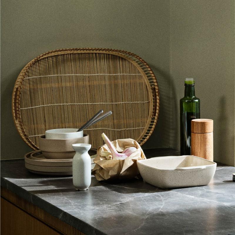 Vig ildfast form 40x26x8 cm beige