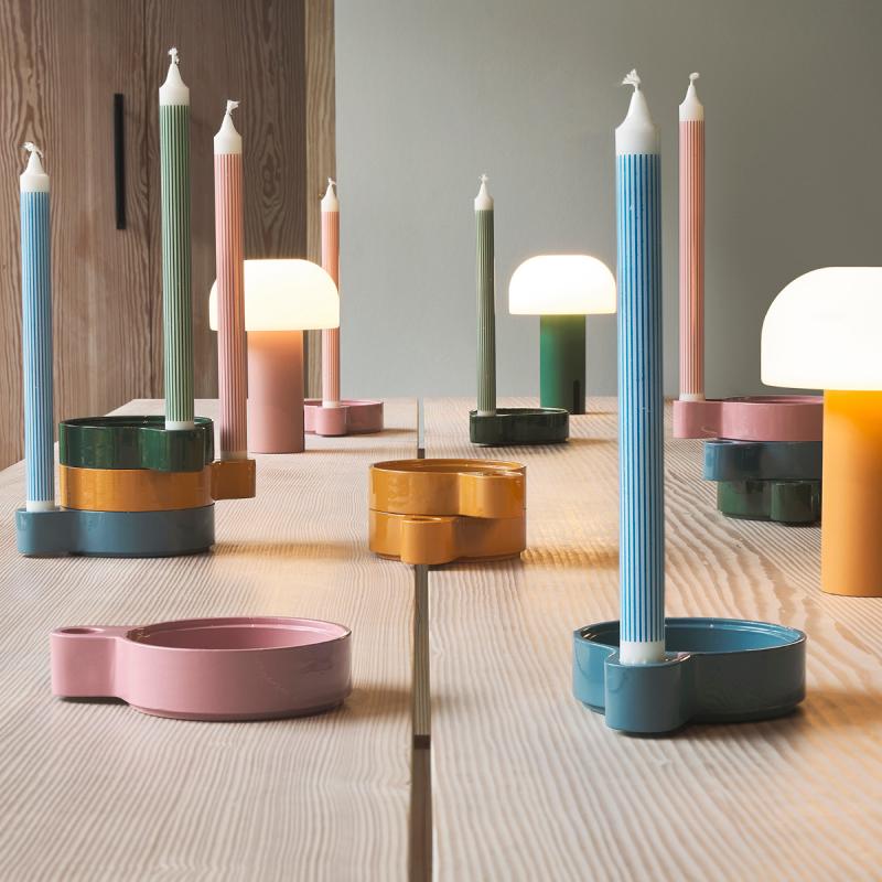 Styles LED lampe 15x22,5 cm rosa