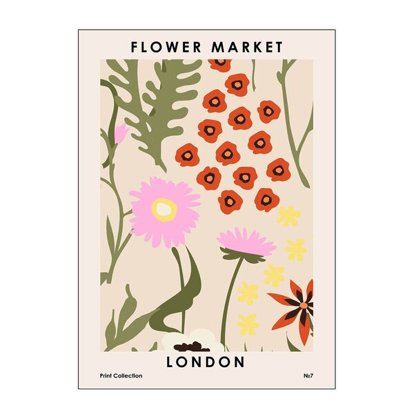 NKTN poster 50x70 cm flower market london