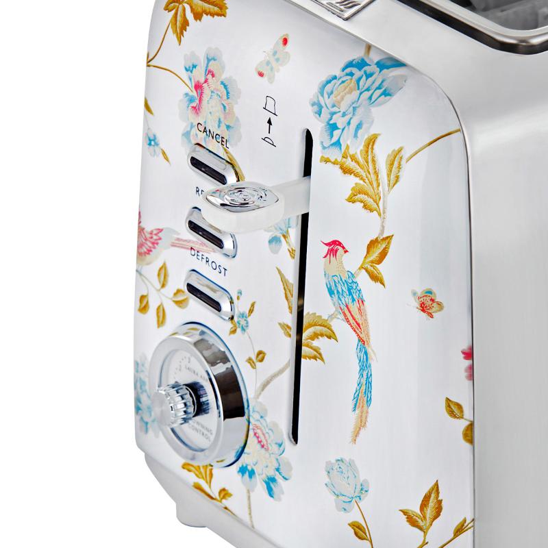Elveden brødrister 2 skiver white/silver
