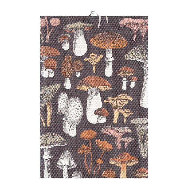 Svamprik kjøkkenhåndkle 40x60 cm brun