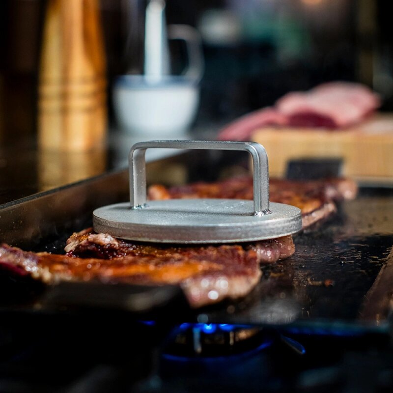 Grillpresse 1,5 kg rustfritt stål