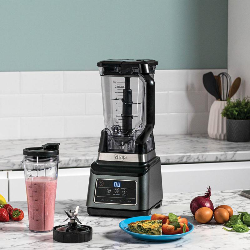 2-i-1 blender m/auto iQ 2,1/0,7L svart/sølv