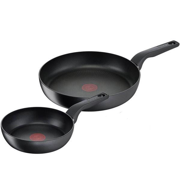 Hard Titanium Pro stekepannesett 24 og 28 cm svart