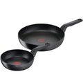 Hard Titanium Pro stekepannesett 24 og 28 cm svart