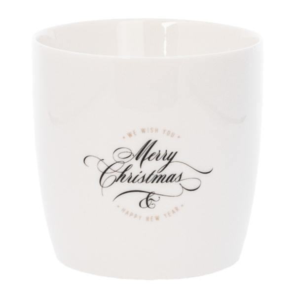 Krus merry christmas 30 cl hvit