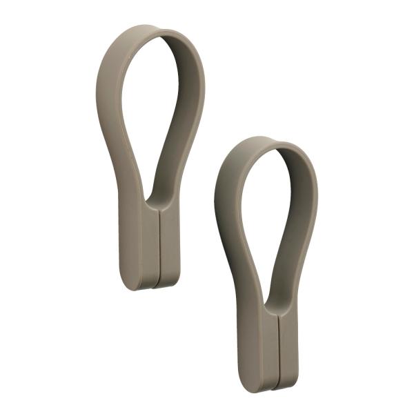 Loop håndklestropp magnet 2 stk taupe