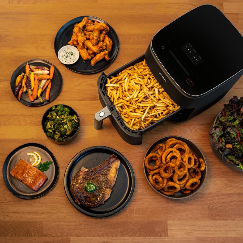 Turbo Blaze airfryer 6L mørk grå/rosegull