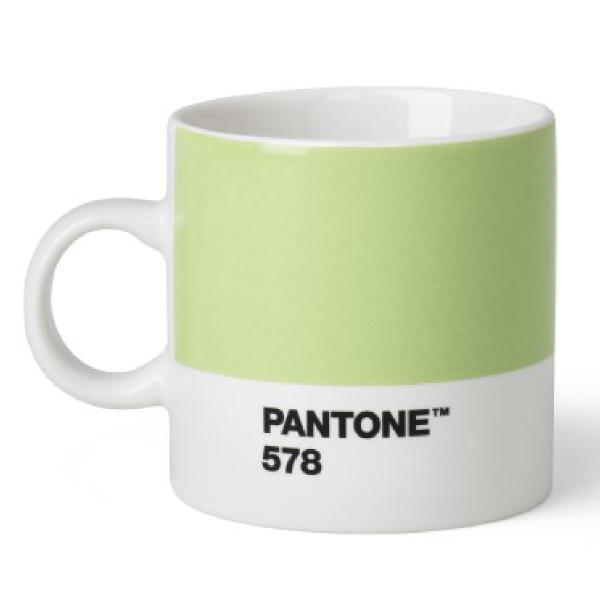 PANTONE espressokopp med hank 12 cl lys grønn