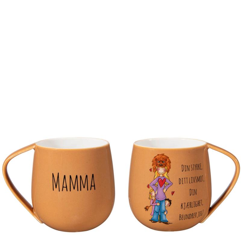 Krus mamma din styrke 40 cl brun