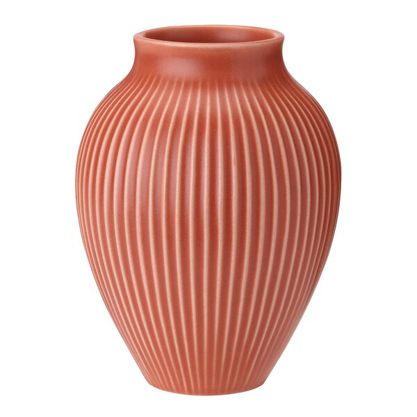 Ripple vase 20 cm korall