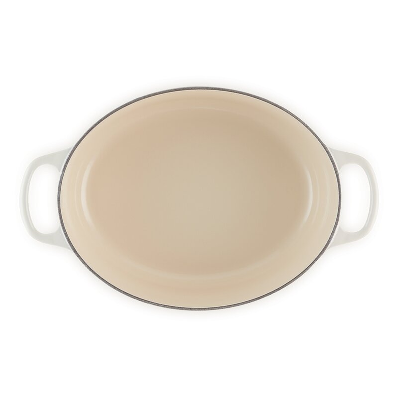 Oval gryte 4,1L meringue