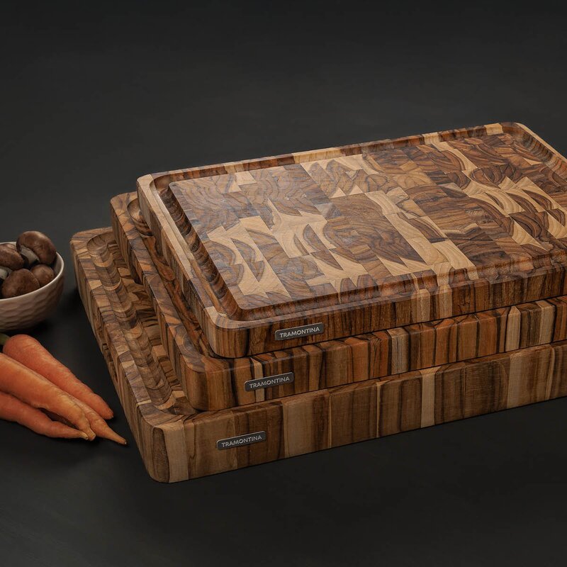 Skjærebrett teak 45x34 cm natur