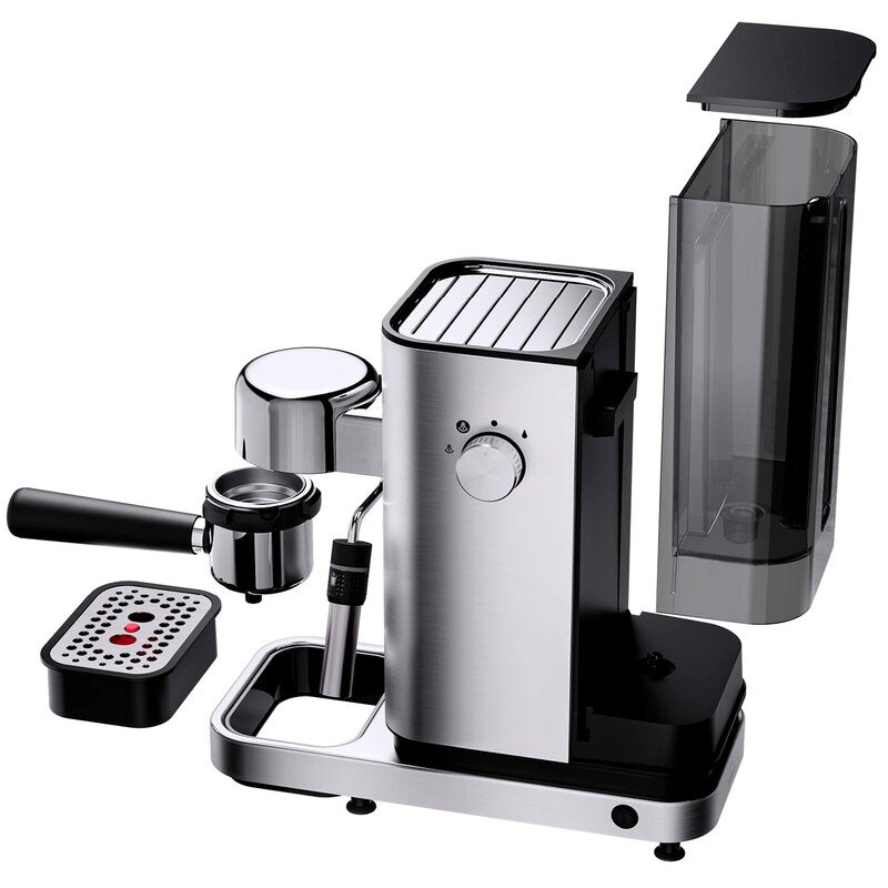 Lumero espressomaker kaffemaskin 1400W stål