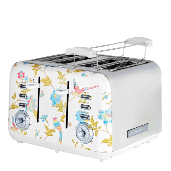 Elveden brødrister 4 skiver white/silver