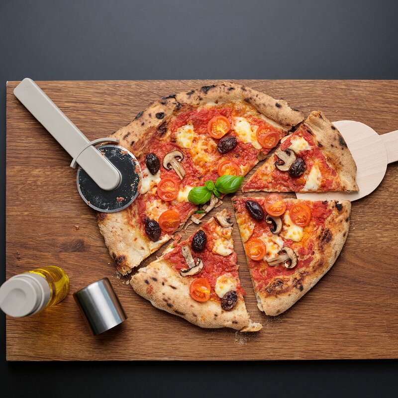 Singles pizzasett 3 deler soft taupe