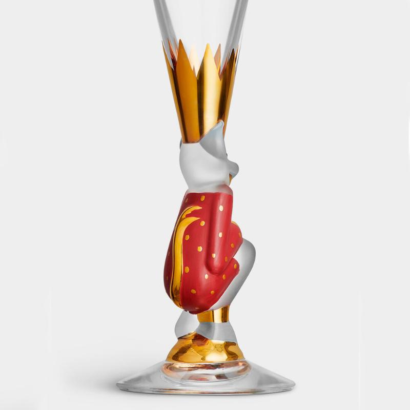 The sparkling devil champagneglass 19cl rød