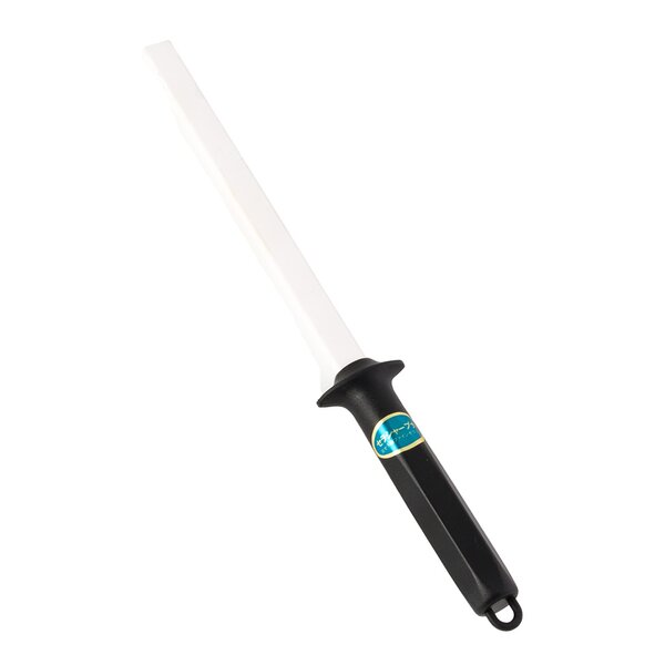 Slipestål 24,5 cm hvit/svart
