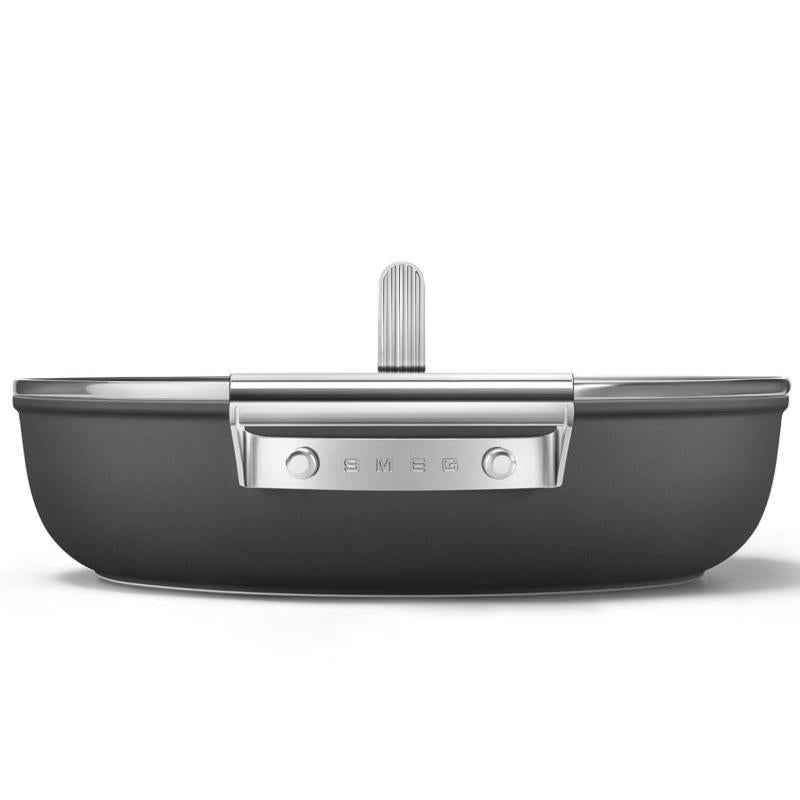Traktørpanne m/lokk 28 cm 3,7L svart