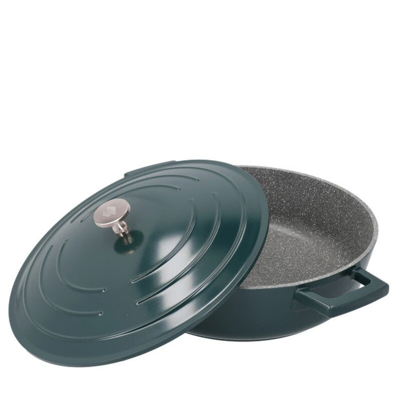 Cast Aluminium lav gryte 4L 29 cm hunter green