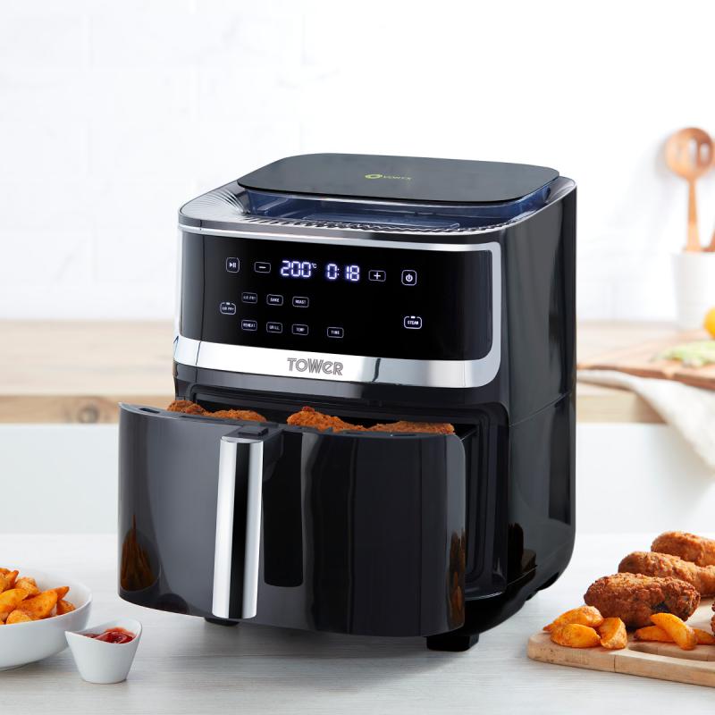Airfryer T17101 m/damp 7L svart