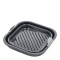 Silikonform til airfryer firkantet 19x19x6 cm grå