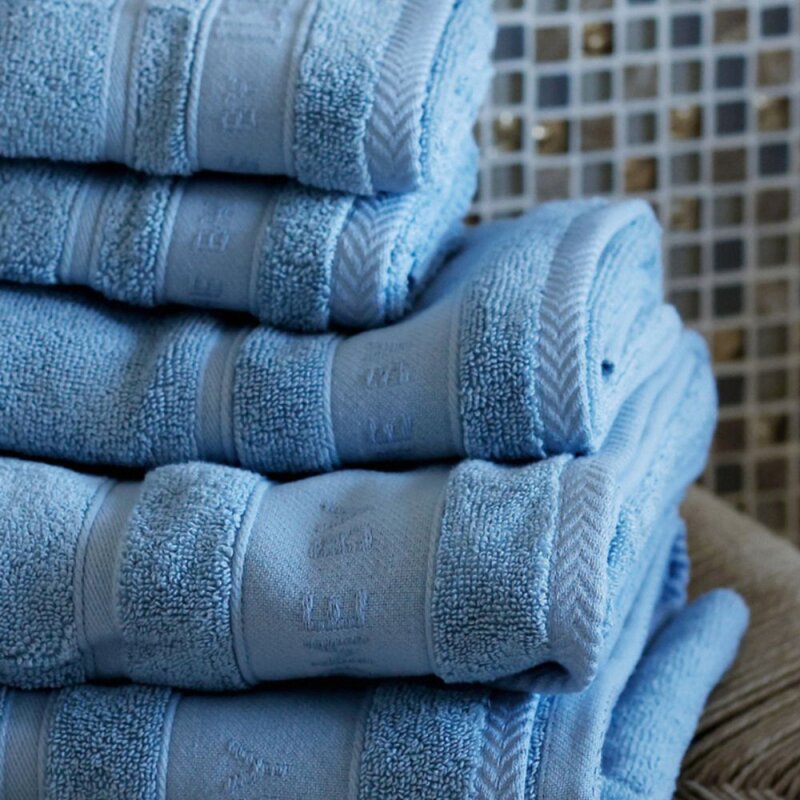 Bath Collection håndkle 50x100 cm 2 stk powder blue